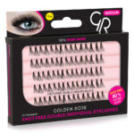 Golden Rose Knot Free Double Individual Eyelashes